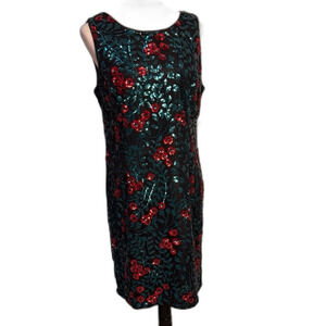 Leslie Faye NWT sequined holiday dress Size M/12